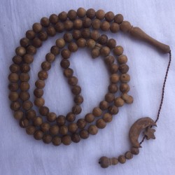 Antique Arak Wood Tasbih – 100 Prayer Beads from the Time of Prophet Nuh (A.S)