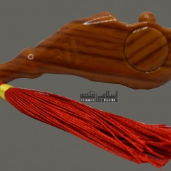 LED Digital Finger Tasbih – Light Brown Wood Texture