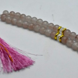 Pink Marble Tasbih – 33 Prayer Beads (10mm)