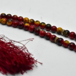 Multi Color Marble Bead 33 Grain