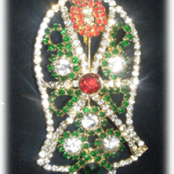 Fancy Nalain Badge – Green (Large) | اسلامی نعلین مبارک بیج بڑا سائز