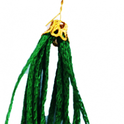 Sayyadi Ya Rasool Allah Golden Fancy Badge with Threads | سیدی یا رسول اللہ سنہری بیج دھاگوں کے ساتھ