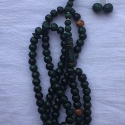 Naqshbandi Wooden Beads – Green 100 Count, 6MM (Haqqani Cyprus Style)