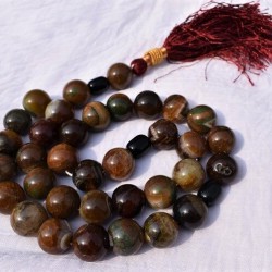 33 Beads Aqeeq Tasbih – Multi-Color Carnelian Prayer Beads (20mm Round)