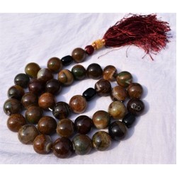 33 Beads Aqeeq Tasbih – Multi-Color Carnelian Prayer Beads (20mm Round)