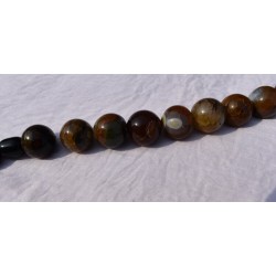 33 Beads Aqeeq Tasbih – Multi-Color Carnelian Prayer Beads (20mm Round)