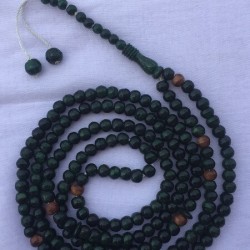 Green Wooden Prayer Beads – 200 Count (6MM) with Strong Thread