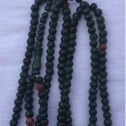 Green Wooden Prayer Beads – 200 Count (6MM) with Strong Thread