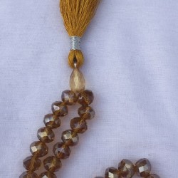 Shiny Golden Islamic Beads – 33 Grains (8MM)