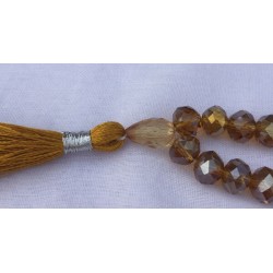 Shiny Golden Islamic Beads – 33 Grains (8MM)