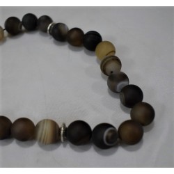 Jupiter Marble Tasbih – 33 Brown Beads with SubhanAllah Top | 10mm