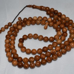 Natural Koka (Coca) Wood Tasbih – 99 Beads, 7mm Misbaha for Zikr
