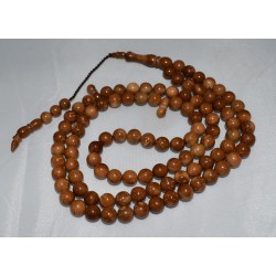 Natural Koka (Coca) Wood Tasbih – 99 Beads, 7mm Misbaha for Zikr