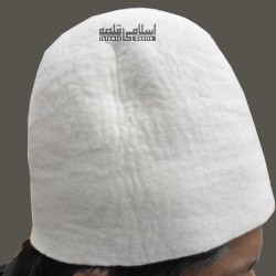 Soft Woolen White Traditional Sufi Cap - Yunus Emre Style | نرم اون کی سفید روایتی صوفی ٹوپی