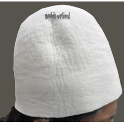 Soft Woolen White Traditional Sufi Cap - Yunus Emre Style | نرم اون کی سفید روایتی صوفی ٹوپی