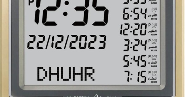 Global Digital Azan Clock – Islamic Prayer Reminder for Home & Mosque ...
