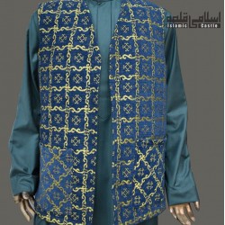 Fancy Golden Green Vest Coat