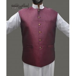 Round Neck Graceful Vest Coat Islamic Clothing