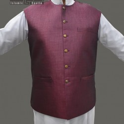 Round Neck Graceful Vest Coat Islamic Clothing
