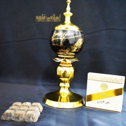 Incense Burner Small Black Ceramic-10