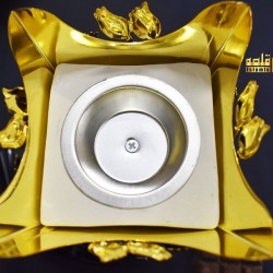 Incense Burner Golden Full Metal-12