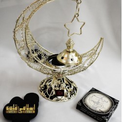 Incense Burner Silver Moon-04