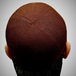 Prayer Cotton Knit Cap – Brown | براؤن نمازی کاٹن نِٹ ٹوپی