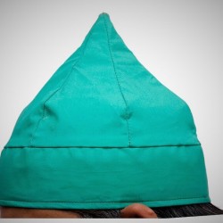 6 Corner Light Green Cotton Cap