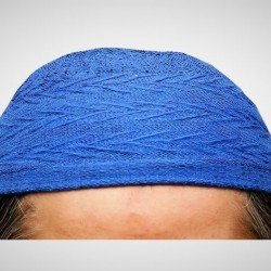 Prayer Cotton Knit Cap – Blue | نیلا نمازی کاٹن نِٹ ٹوپی