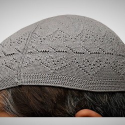 Prayer Cotton Knit Cap – Grey | گرے کاٹن نِٹ نماز کی ٹوپی