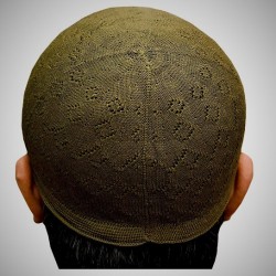 Prayer Cotton Knit Cap – Henna Green | مہندی گرین کاٹن نِٹ نماز کی ٹوپی