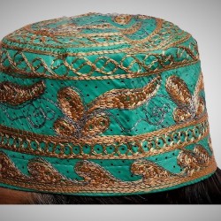 Mawlid Golden Green Cap | میلاد گولڈن گرین کیپ