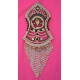 Green and White Pearls Nalain Sharif Very Large Badge