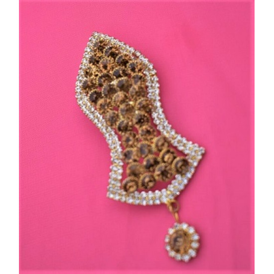 New Brown Pearls Nalain Pak Large Badge