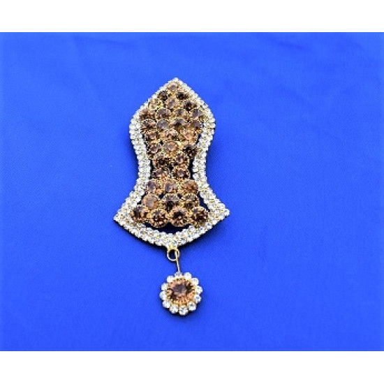 New Brown Pearls Nalain Pak Large Badge