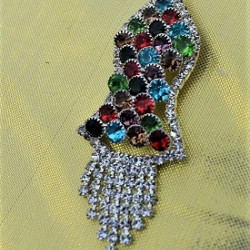 New Multicolor Pearls Nalain Sharif Large Badge