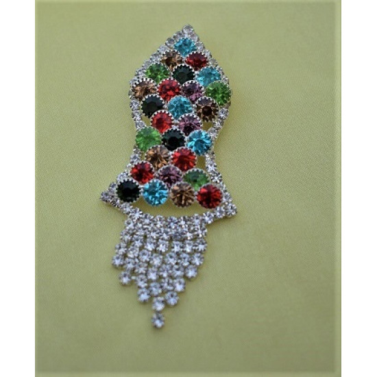 New Multicolor Pearls Nalain Sharif Large Badge