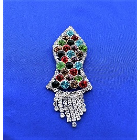 New Multicolor Pearls Nalain Sharif Large Badge