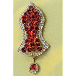 New Red Pearls Nalain Pak Large Badge