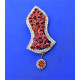 New Red Pearls Nalain Pak Large Badge