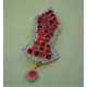 New Red Pearls Nalain Pak Large Badge
