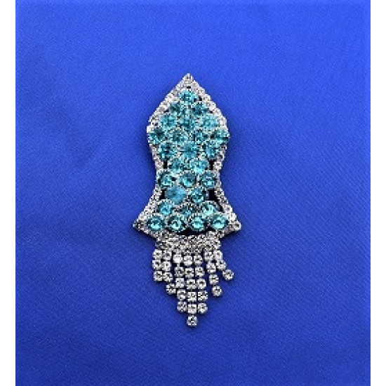 New Sea Blue Pearls Nalain Sharif Small Badge 