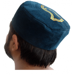 Kufi Nalain Cap Sea Blue Sufi Muslim Hat