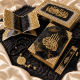 Black & Gold Islamic Gift Set with Decorative Quran Accessories