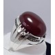 Men Dark Brown Yemeni Aqeeq Ring 