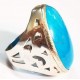 Antique Turquoise Feroza Silver Ring