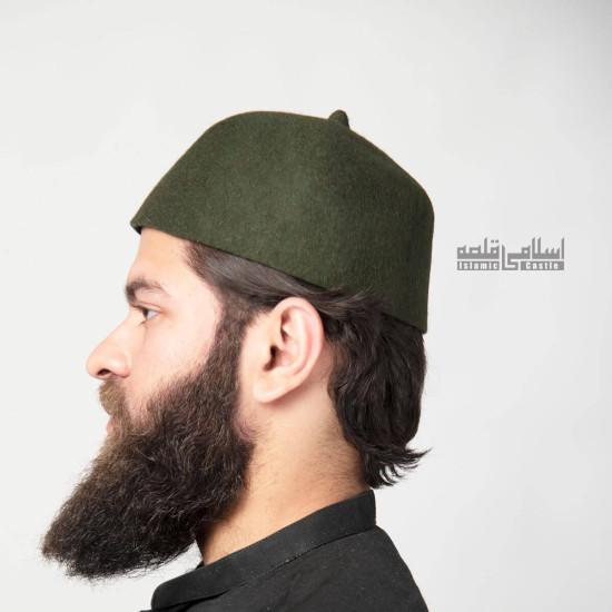 Rumi Mehndi Green Hat | رومی  مہندی سبز ٹوپی