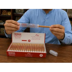 Premium 6 Inch Miswak (Sewak) with Travel Holder – Vacuum Packed Arak Tree Stick