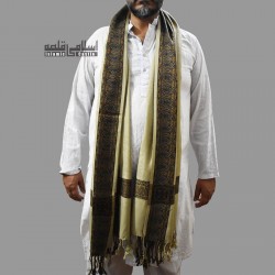 Men’s Wool Shawl – Woven Skin Color Shawl for Winter & Prayer