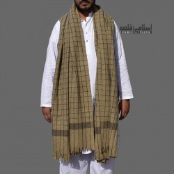 Men’s Pure Wool Checked Shawl – Warm & Stylish Winter Wrap